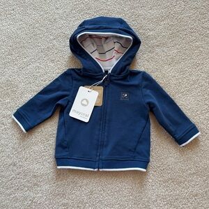 Mayoral NEW with Tags Baby Boy Zip up Sweatshirt Size 1-2 Months